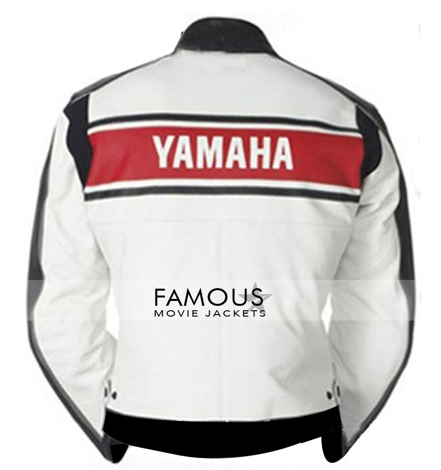 Yamaha Red & White Motorcycle Racing Jacket