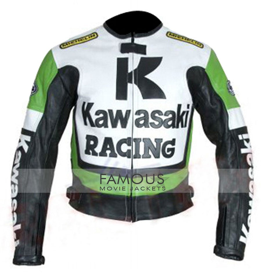 Kawasaki Motorcycle Racing Leather Jacket
