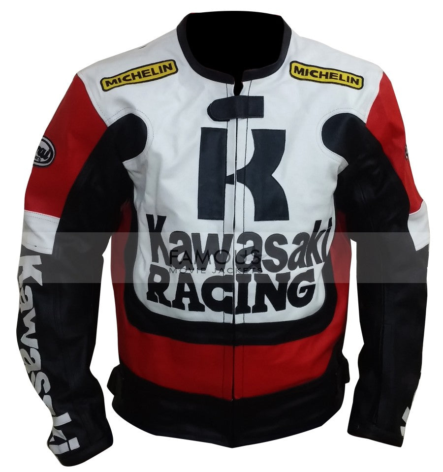 Kawasaki Ninja Red/Black Motorcycle Racing Jacket