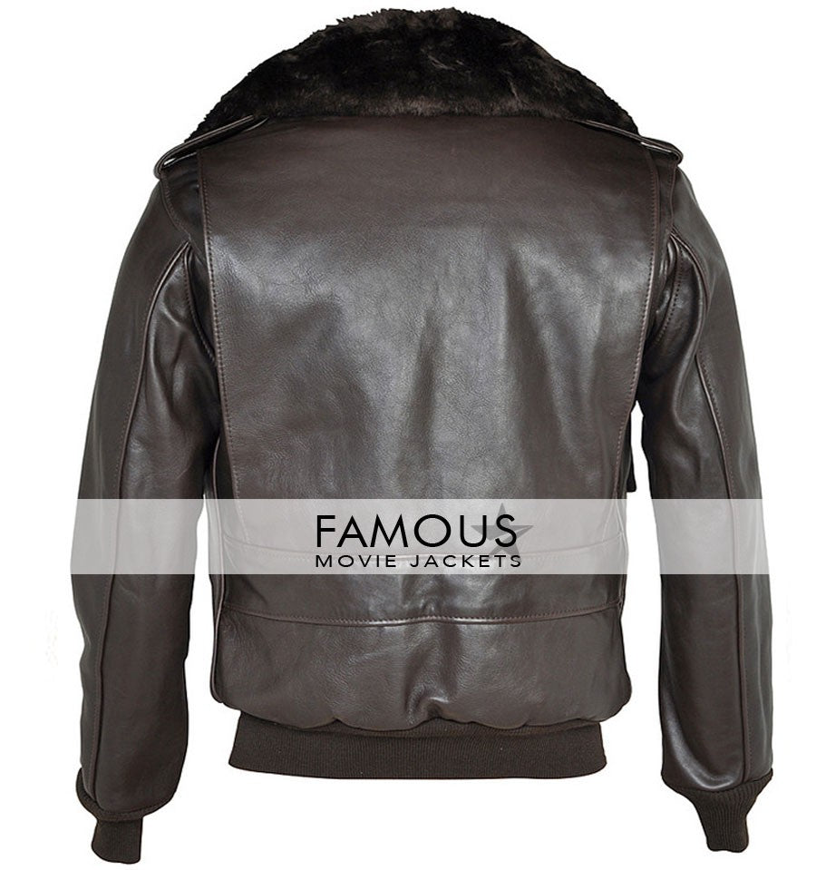 Flight A2 Bomber Brown Leather Jacket