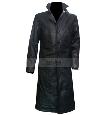 Mark Wahlberg Max Payne Black Leather Coat