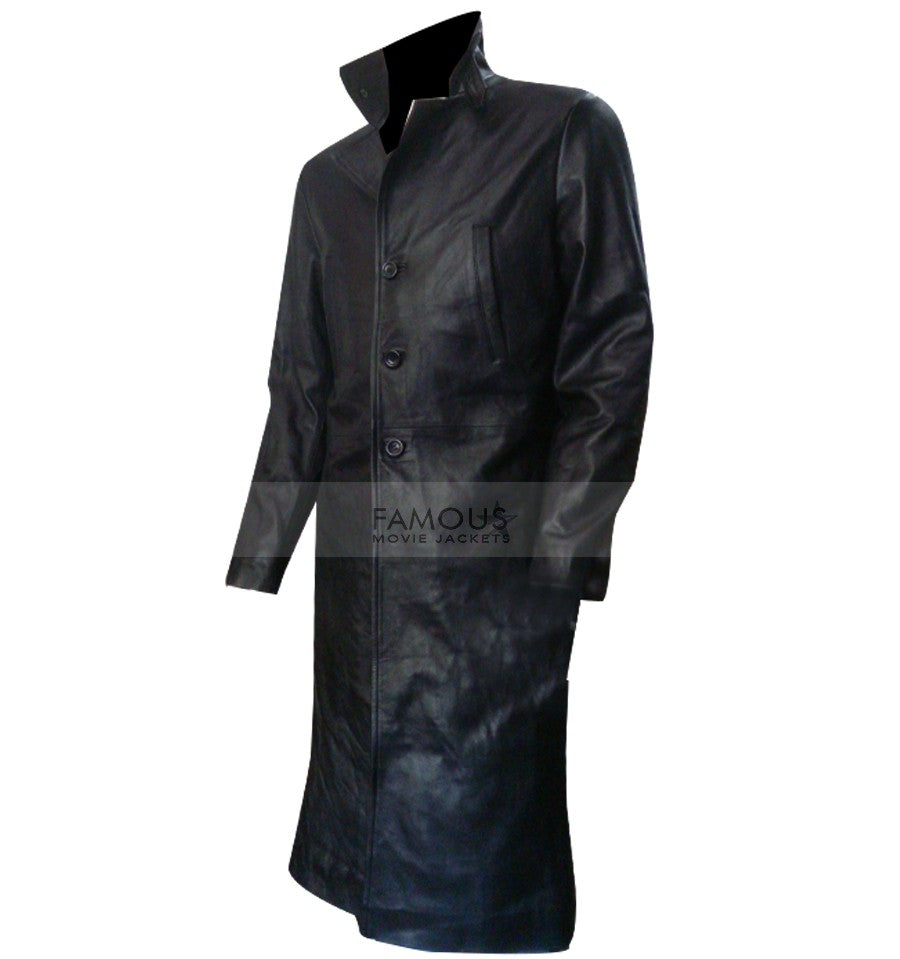 Mark Wahlberg Max Payne Black Leather Coat