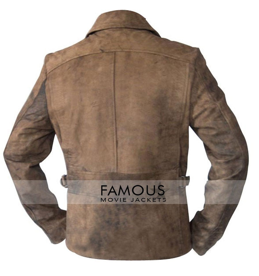 Kurt Russell Escape From L.A Brown Distressed Jacket