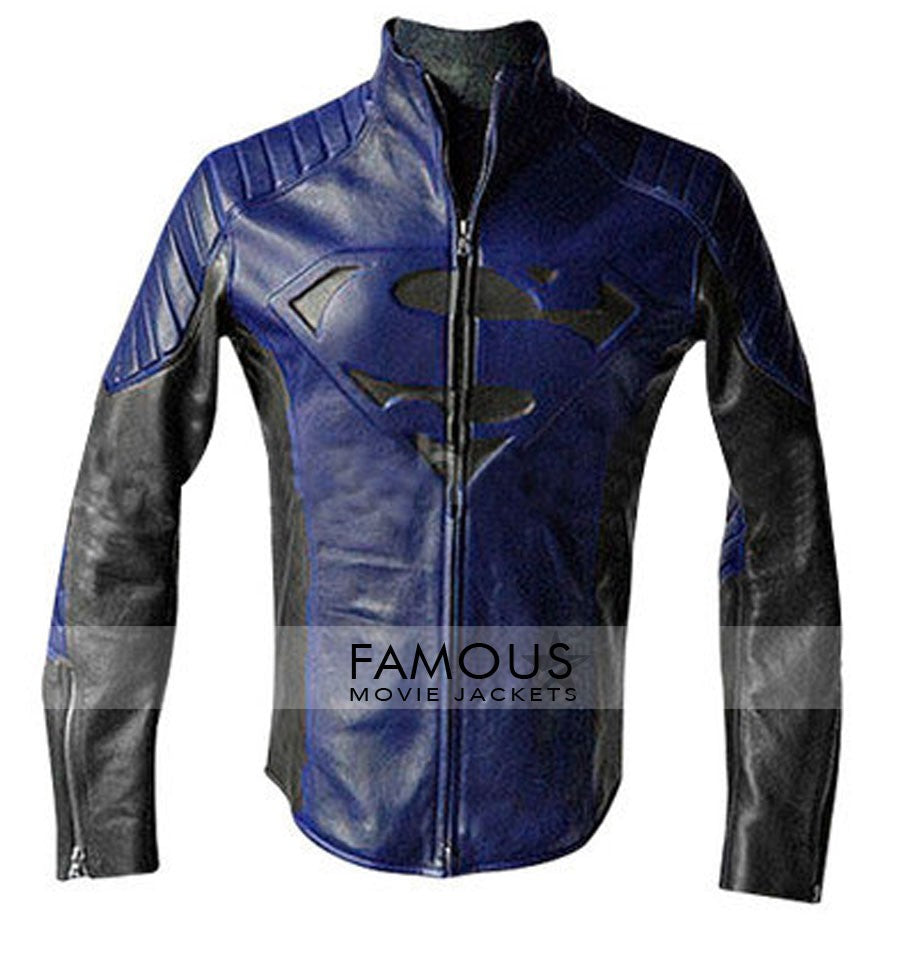 Black And Blue Superman Smallville Designer Jacket
