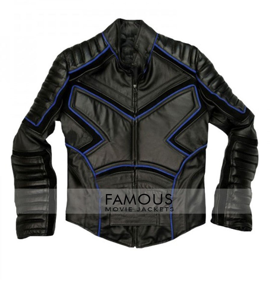 X-Men Wolverine Black/Blue Bikers Jacket