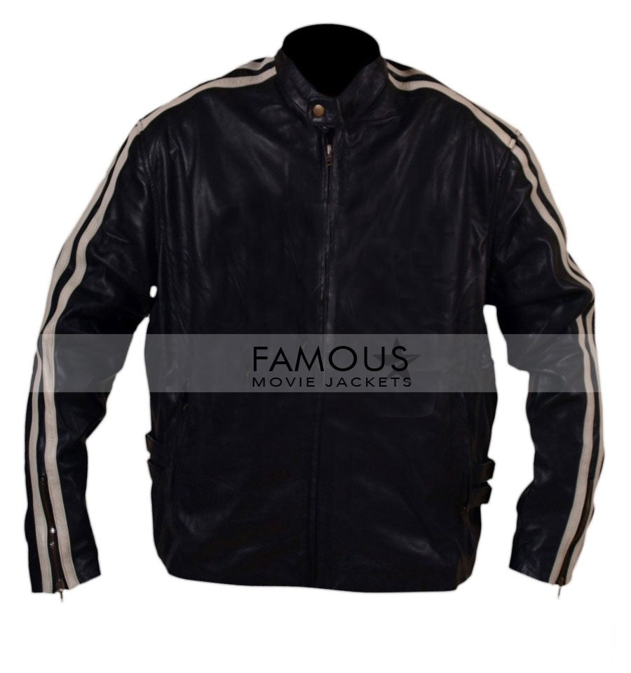 Mel Gibson (Martin Riggs) Lethal Weapon 4 Stripes Leather Jacket