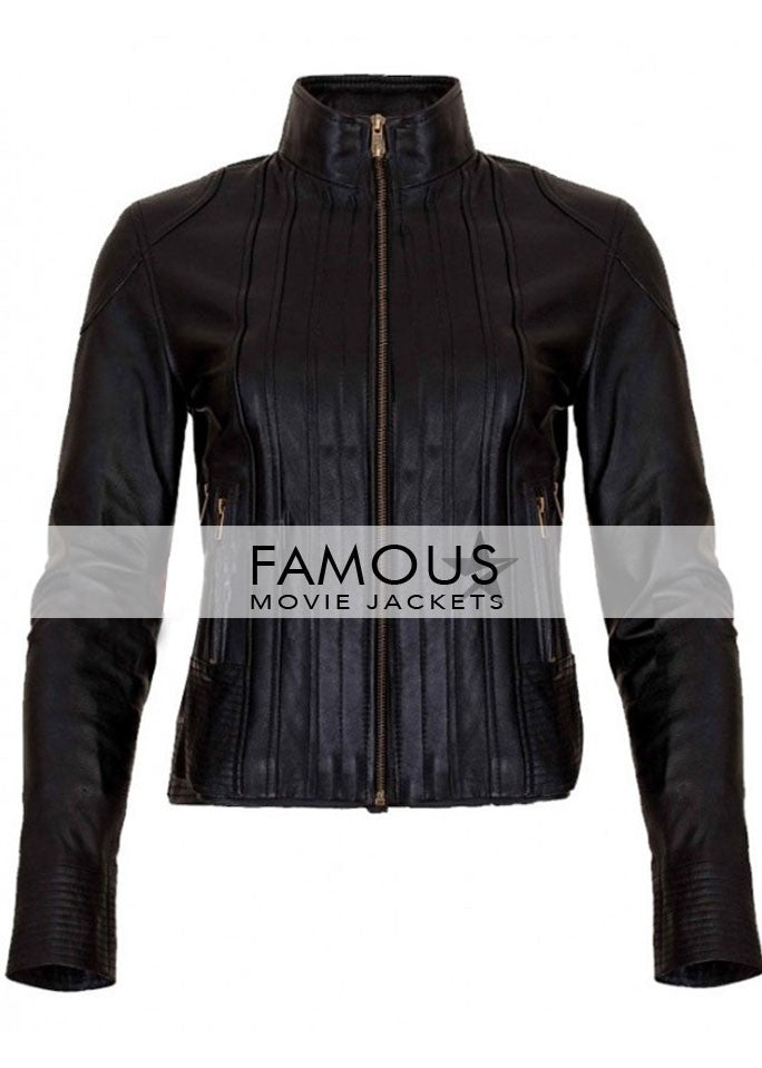 Transformers Megan Fox Mikaela Banes Black Biker Leather Jacket