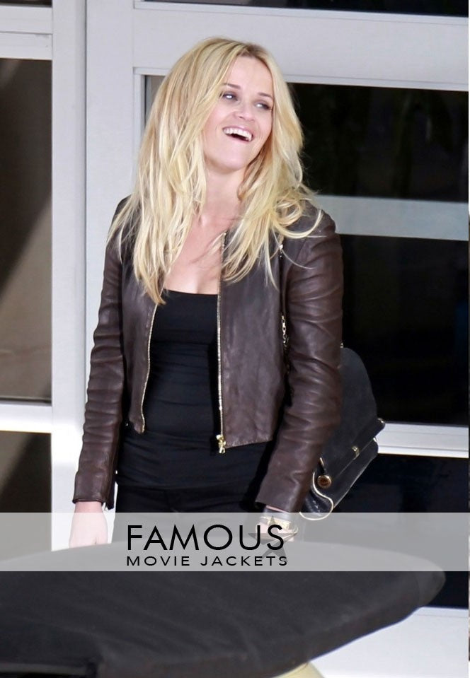 Reese Witherspoon (Lauren) This Means War Brown Leather Jacket