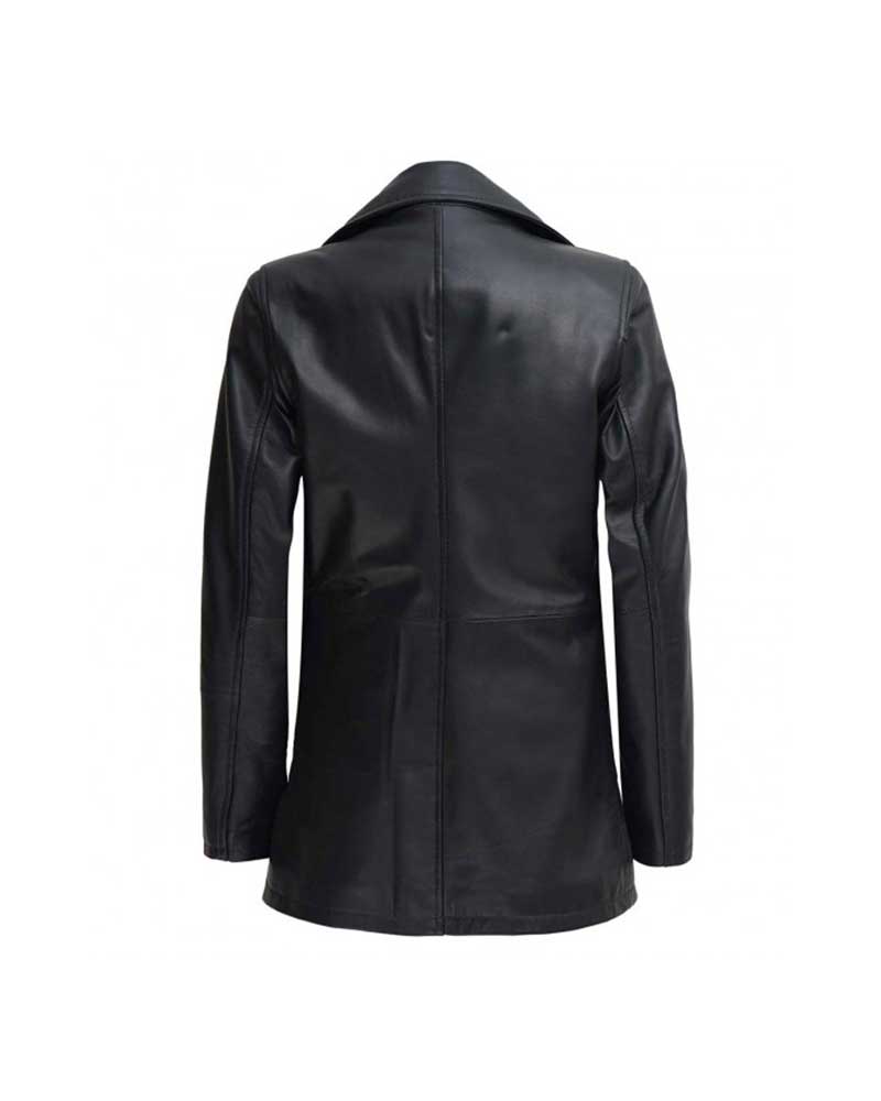 Barry 2023 Sally Reed Black Leather Blazer 1
