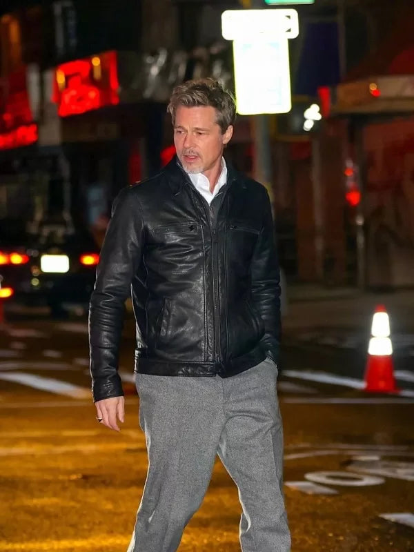 Brad Pitt Wolfs Black Jacket