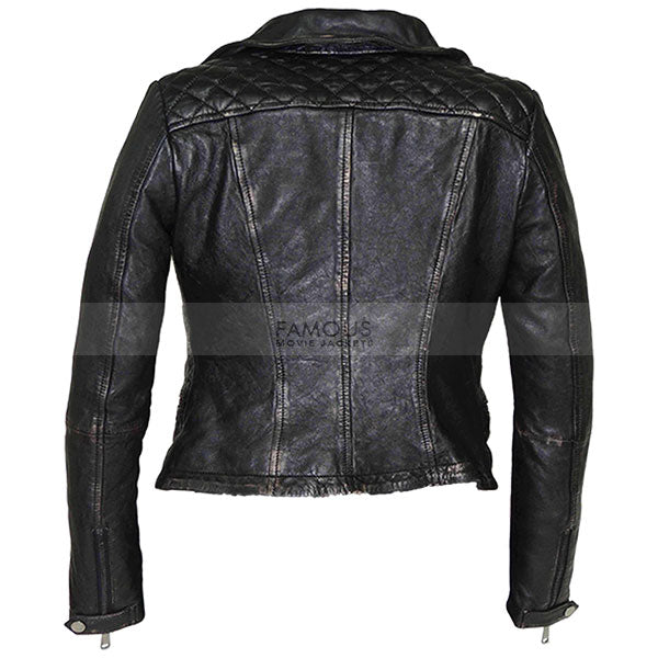Camren Bicondova (Selina) Gotham Black Leather Jacket