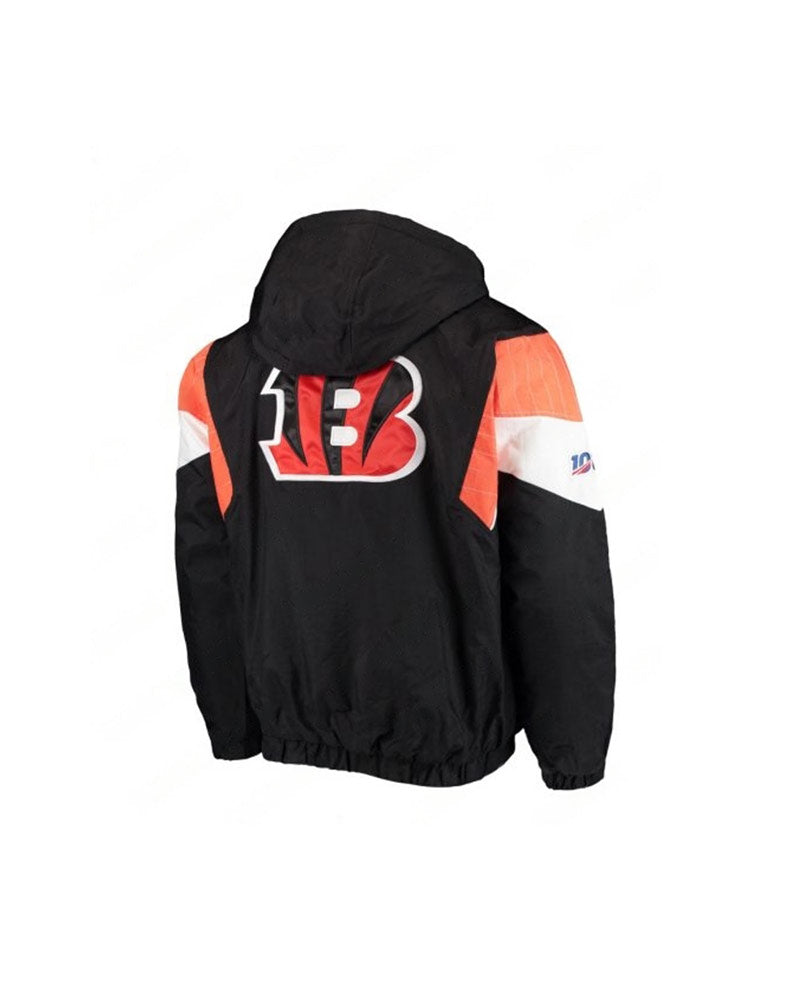 Cincinnati Bengals Starter Black Hooded Jacket 1