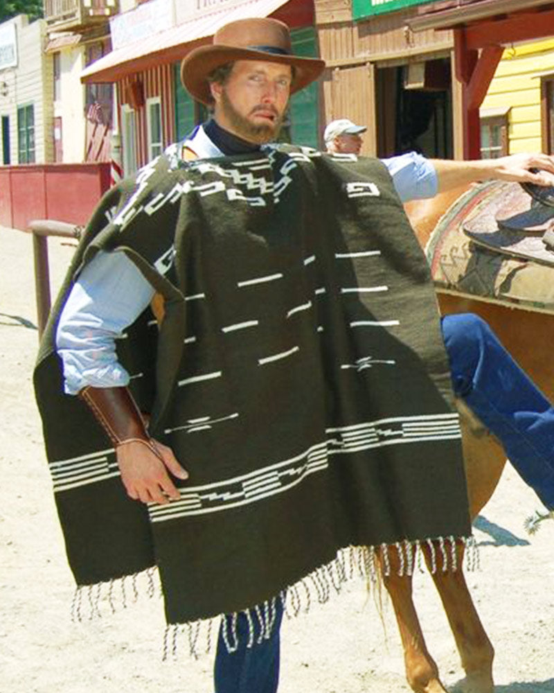 Clint Eastwood Spaghetti Western Olive Green Poncho