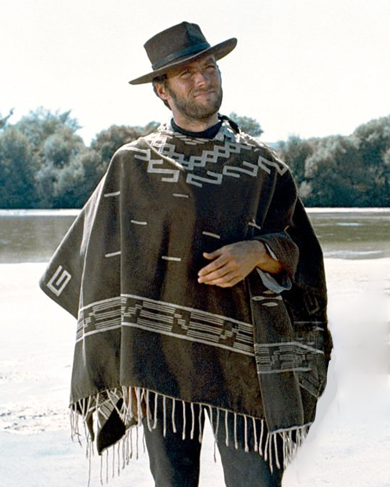 Clint Eastwood Spaghetti Western Olive Green Poncho