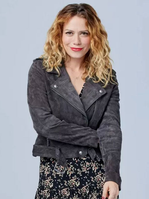 An Unexpected Christmas Emily Leather Jacket
