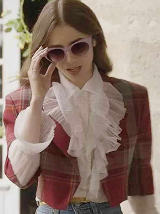 Emily in Paris Emily Cooper Plaid Jacket