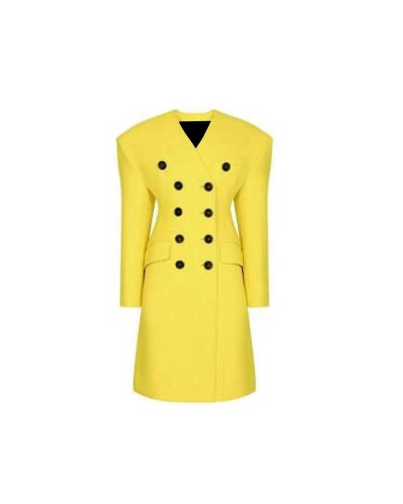 Emily In Paris S03 Madeline Wheeler Yellow Coat