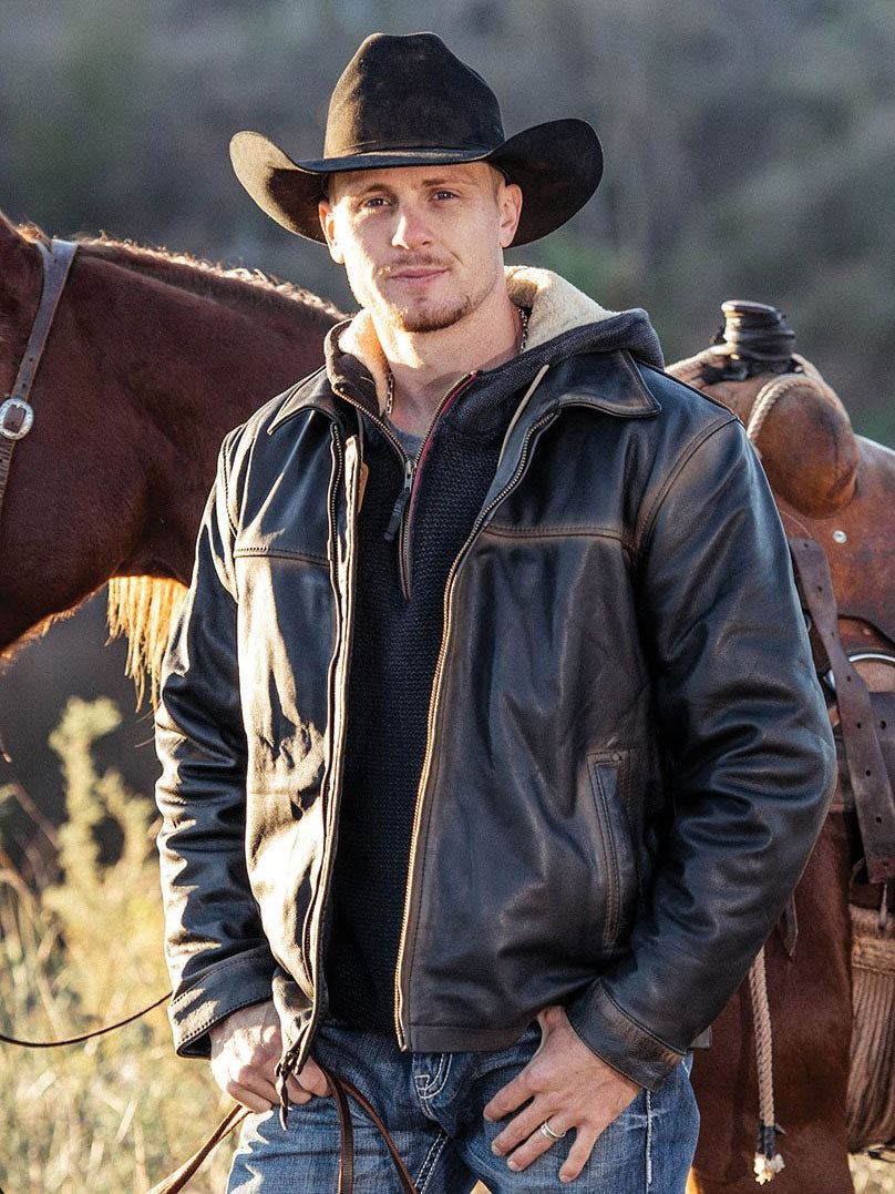 Yellowstone Eric McGraw Ranch Wear Leather Jacket