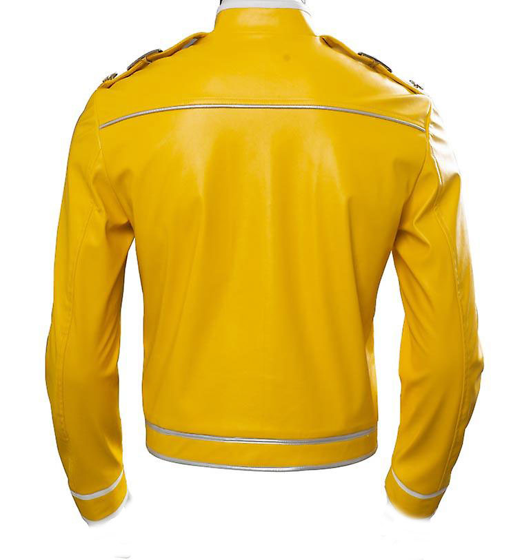 Freddie Mercury Yellow Concert Leather Jacket