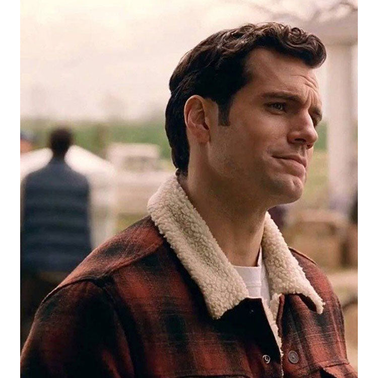 Henry Cavil Justice League Checked Jacket
