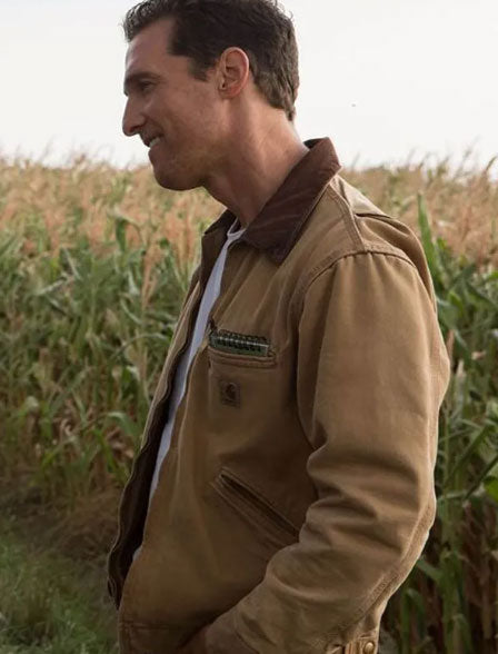 Matthew McConaughey (Cooper) Interstellar Brown Jacket