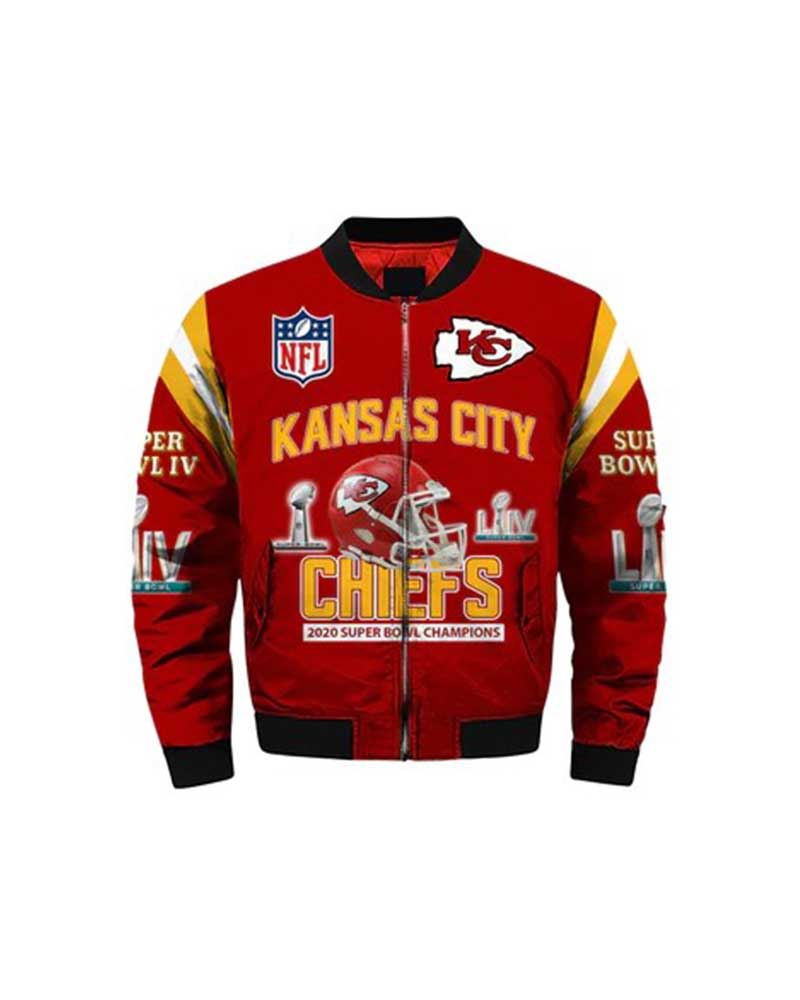 Super Bowl Kansas City Chiefs NFL Champions Red Jacket
