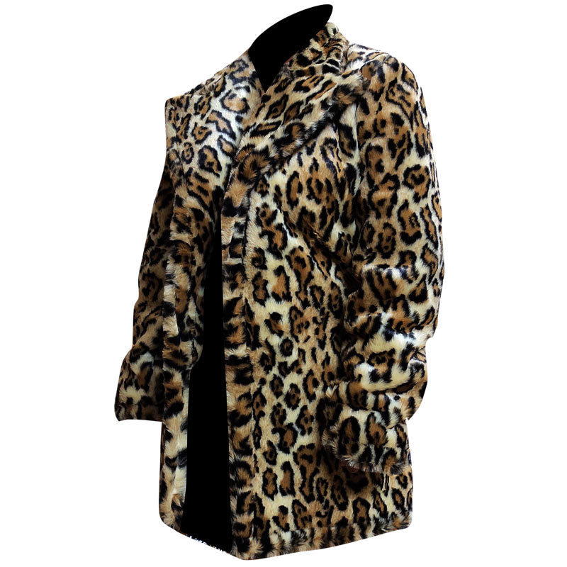 Last Christmas Emilia Clarke Leopard Fur Coat