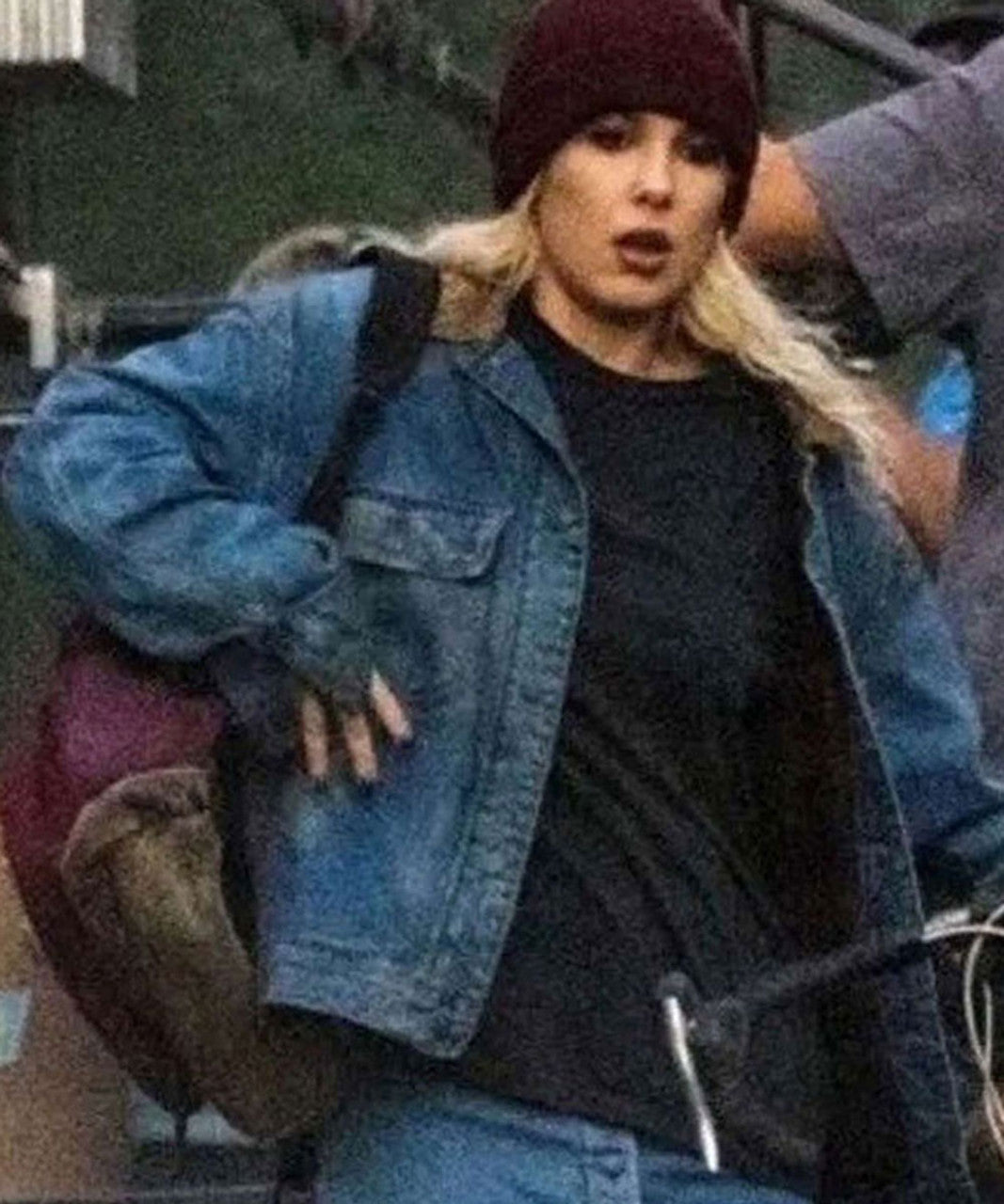 Michelle The Electric State Millie Bobby Brown Blue Jacket for women
