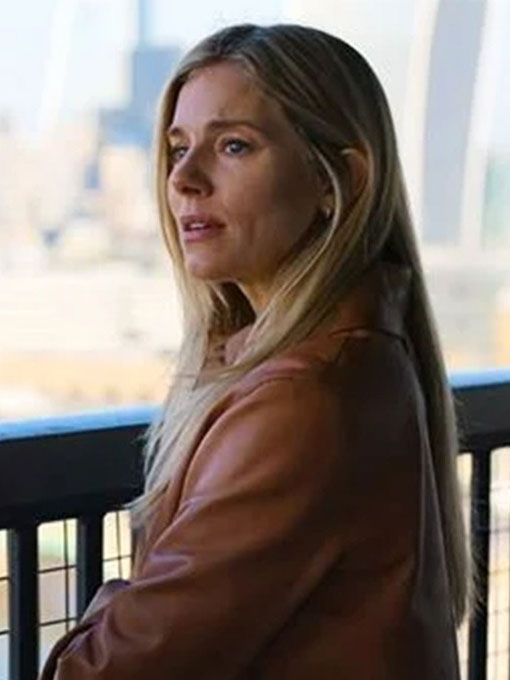 Anatomy of a Scandal Sienna Miller Brown Leather Jacket