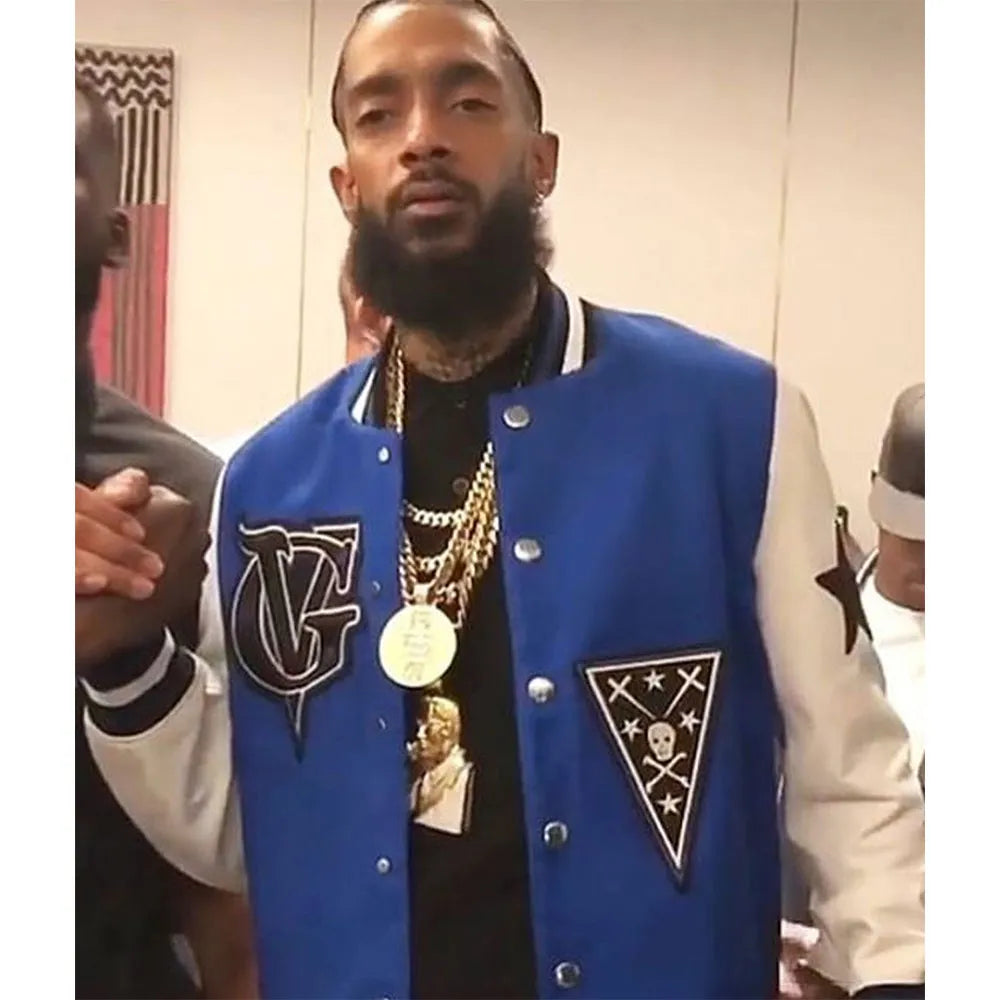 Nipsey Hussle Letterman Jacket for men