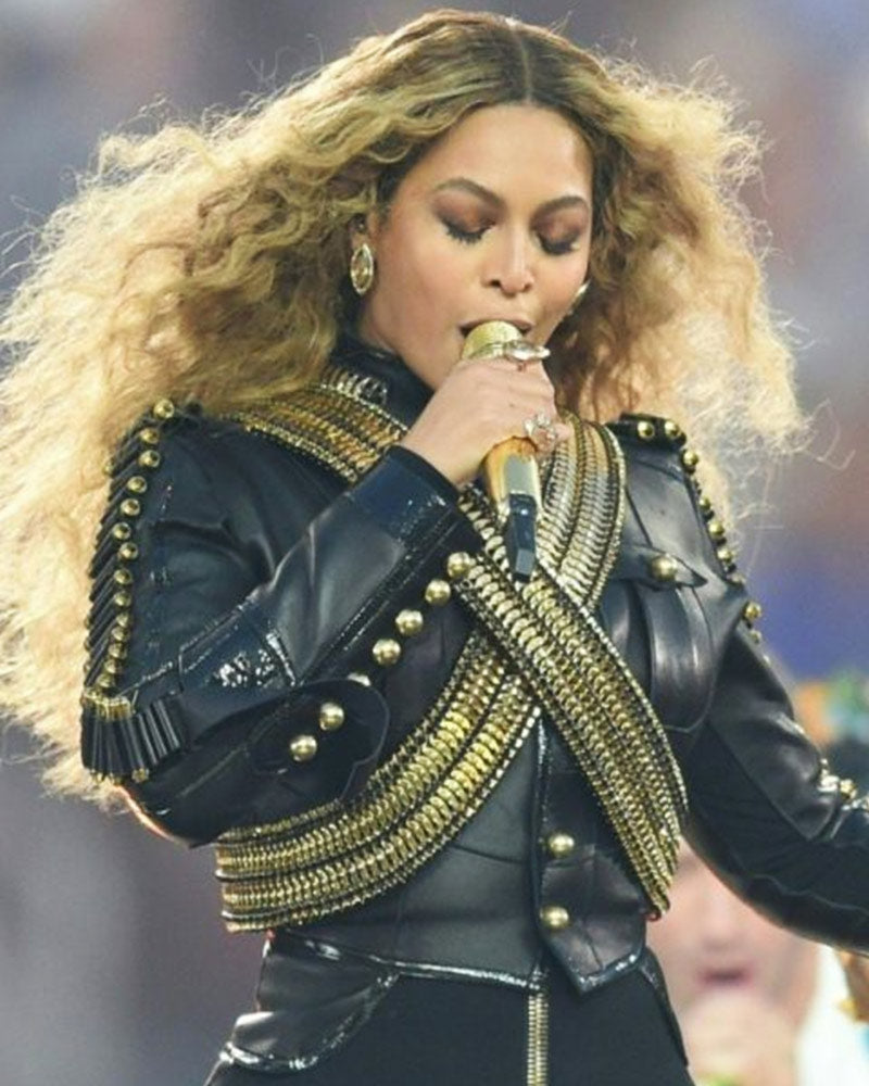 Pepsi Super Bowl 50 Halftime Show Beyonce Leather Jacket 3