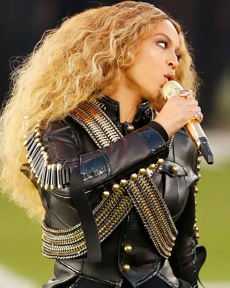 Pepsi Super Bowl 50 Halftime Show Beyonce Leather Jacket 2