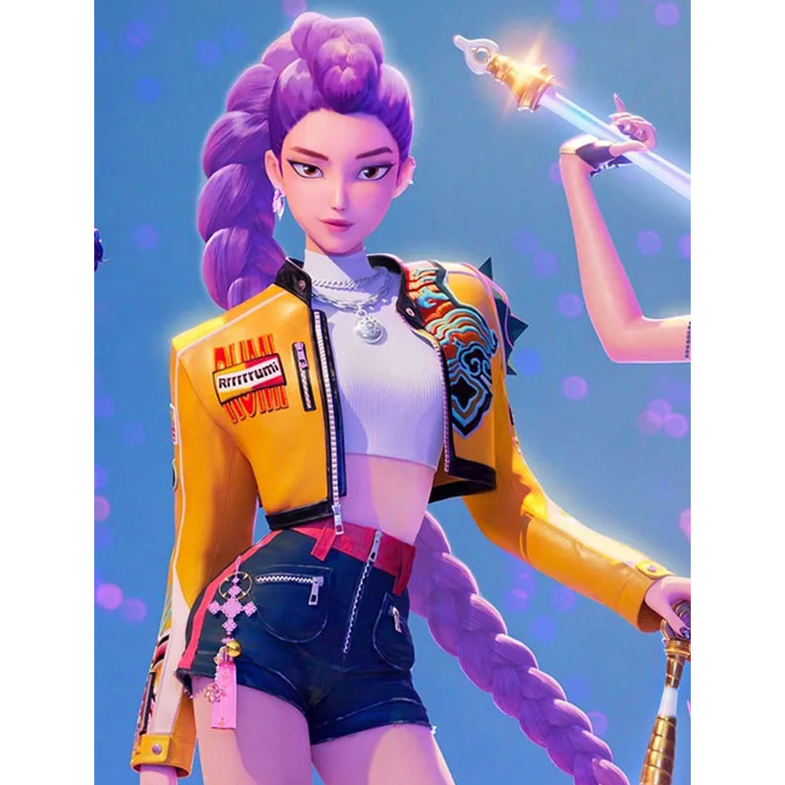 KPop Demon Hunters Rumi Leather Jacket