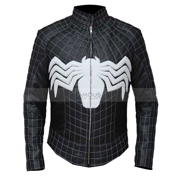 Spider Man Homecoming Venom Black Leather Jacket