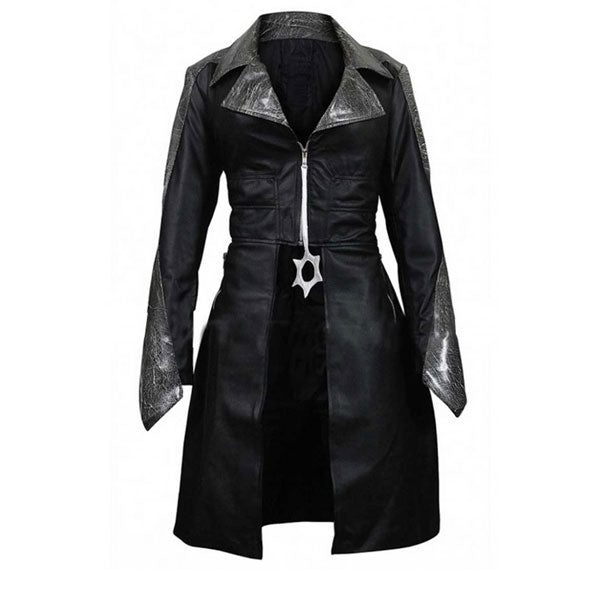 The Flash Season 3 Caitlin Snow (Killer Frost) Black Leather Coat