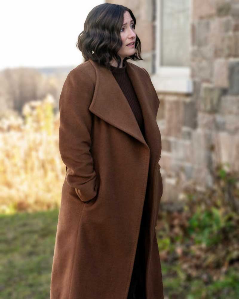 The Way Home 2023 Chyler Leigh Brown Trench Coat