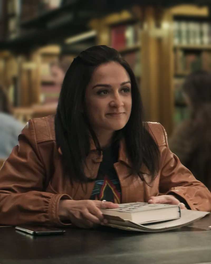 You S04 Amy-Leigh Hickman Brown Leather Jacket