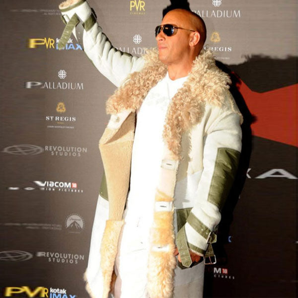 xXx Movie Premiere Vin Diesel Fur Coat